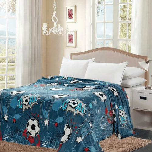 Cobija Infantil Matrimonial Antialérgica – Colección Estampada Amiga House (180x210 cm)