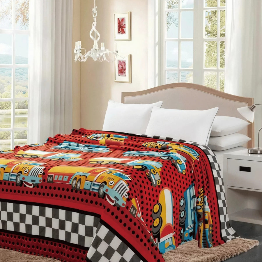 Cobija Infantil Matrimonial Antialérgica – Colección Estampada Amiga House (180x210 cm)