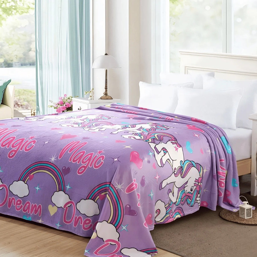 Cobija Infantil Matrimonial "Sueños Mágicos" – Manta Ultra Suave City Home Style (180x200 cm)