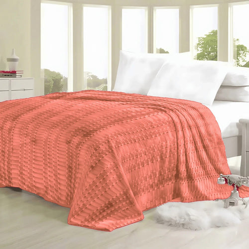 Cobija Matrimonial con Textura Soft-Touch | Manta Térmica de Relieve 180x200 cm