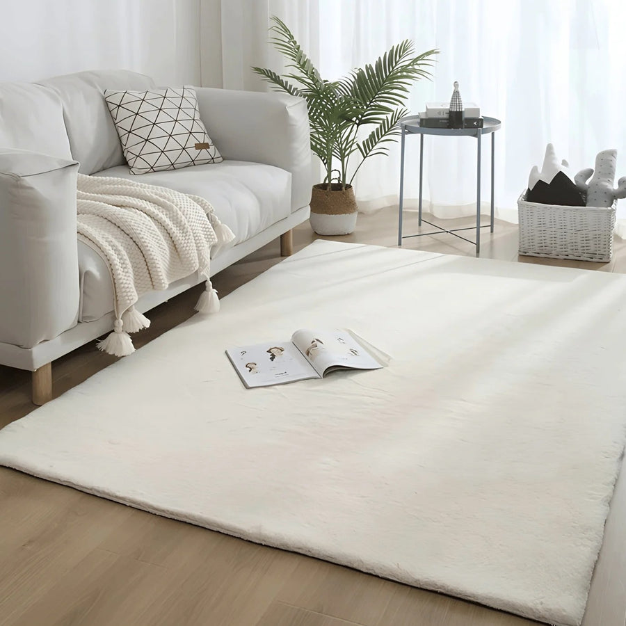Alfombra de Sala Faux Rabbit 120x180 cm | Poliéster Premium