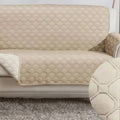 Protector de sofá impermeable color beige de poliéster