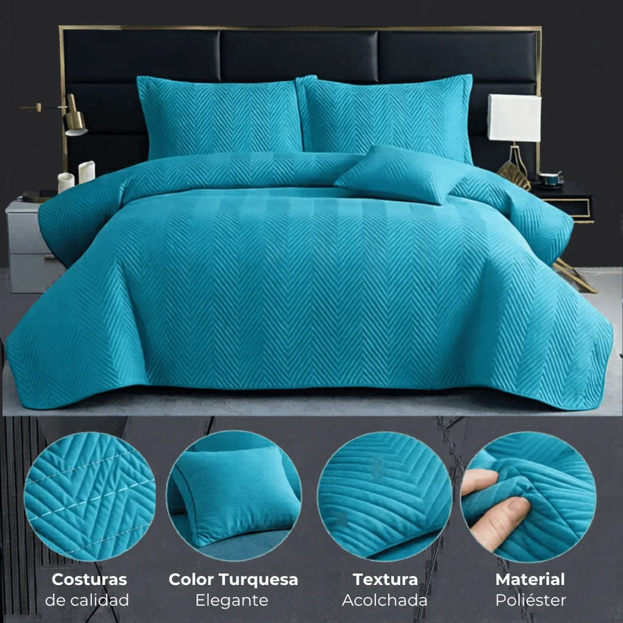 Edrecolcha Matrimonial Queen Lisa Mokka Collection – 230 x 230 cm