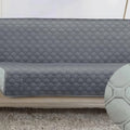 Forro protector gris para sillón grande de 279 x 192 cm