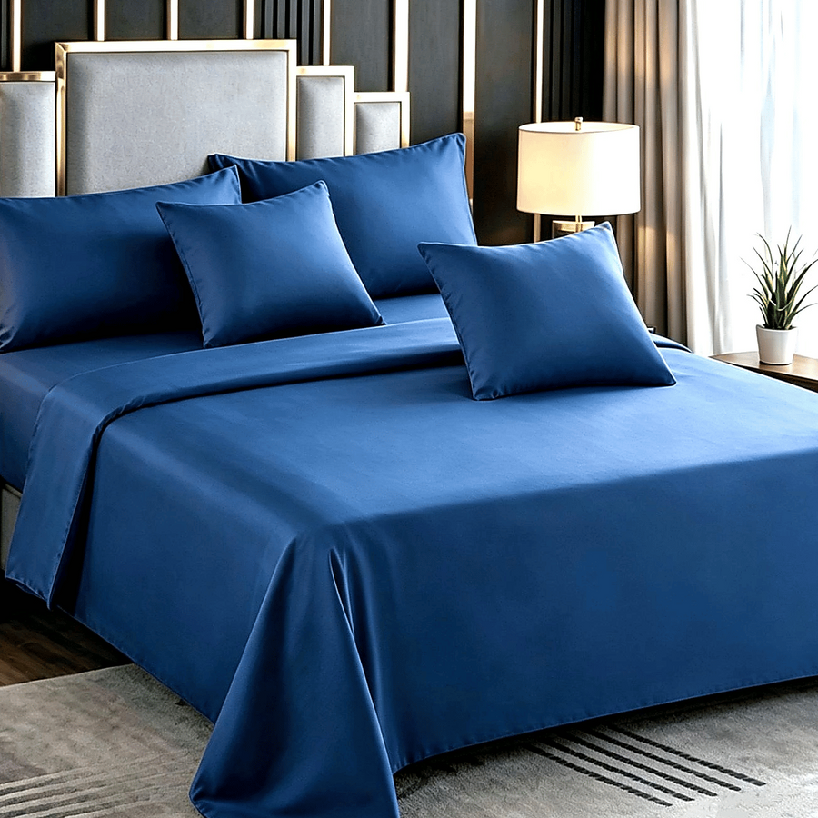 Set de Sábanas Lisas 6 Piezas King | Suavidad y Confort