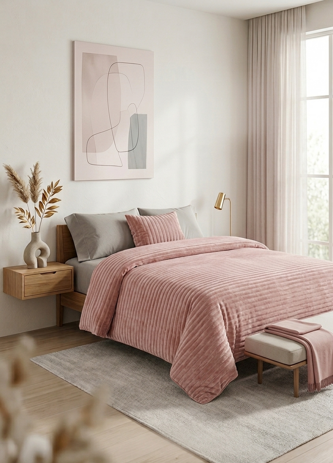 Cobija Matrimonial Antialérgica AMH 180x210 cm | Manta Suave de Microfibra Térmica