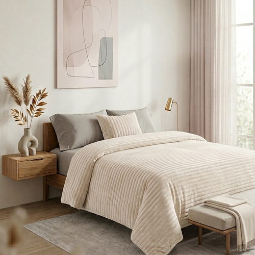 Cobija Matrimonial Antialérgica AMH 180x210 cm | Manta Suave de Microfibra Térmica