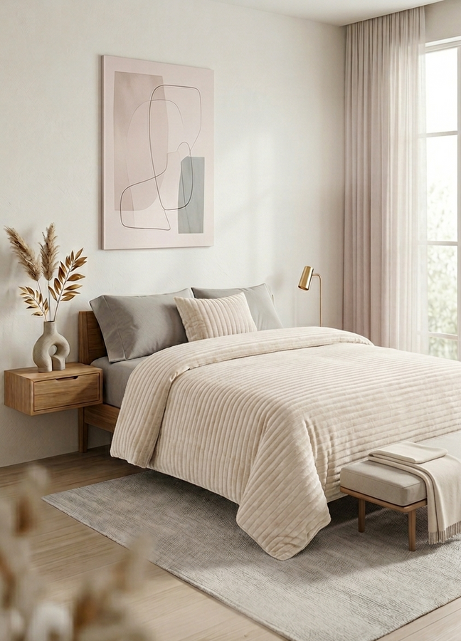 Cobija Matrimonial Antialérgica AMH 180x210 cm | Manta Suave de Microfibra Térmica