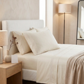 Juego de Sábanas Casa Lux Premium con Detalles Bordados – Colección Hotel Comfort (Set de 4 Piezas)