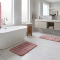 Set 2 Alfombras de Baño Faux Fur