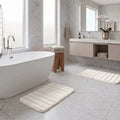 Set 2 Alfombras de Baño Faux Fur