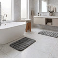 Set 2 Alfombras de Baño Faux Fur