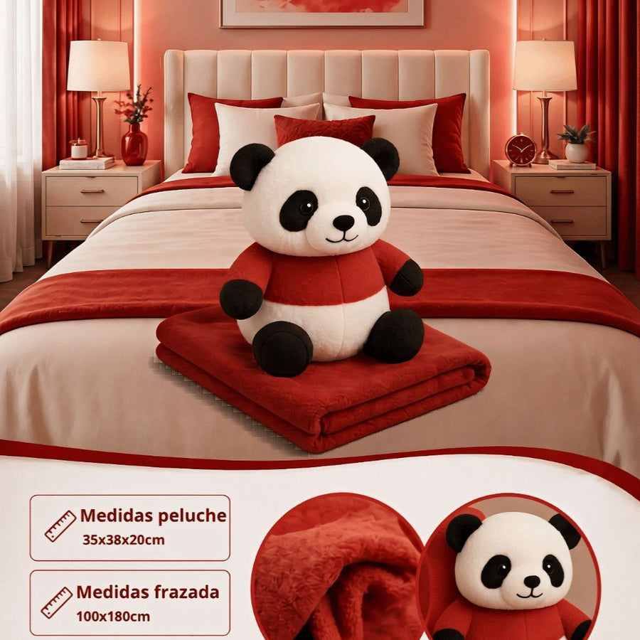 Peluche Almohada con Frazada Térmica 2 en 1 | Manta Suave de Poliéster (50x30 cm)
