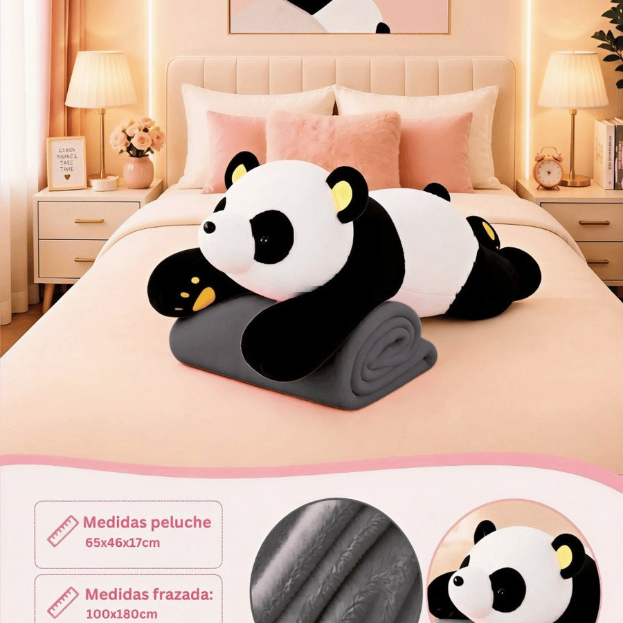 Peluche Almohada con Frazada Térmica 2 en 1 | Manta Suave de Poliéster (50x30 cm)