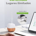 Difusor de Aceites Esenciales InnoGear – Humidificador Portátil USB-C de 150ml con Luces LED