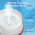 Difusor de Aromaterapia Asakuki 500ml – Humidificador Ultrasónico con Control Remoto y Temporizador
