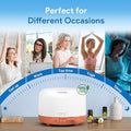 Difusor de Aromaterapia Asakuki 500ml – Humidificador Ultrasónico con Control Remoto y Temporizador