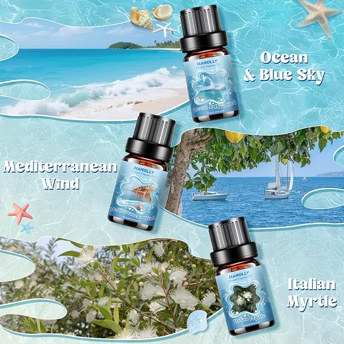 Aceites de Fragancia Premium HANOLLY – Colección Especializada (Laundry, CEO Men, Ocean & Coast)
